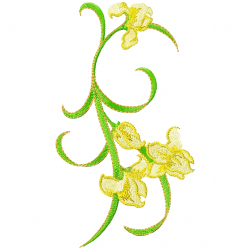 Flowers And Tree Embroidery Design 5